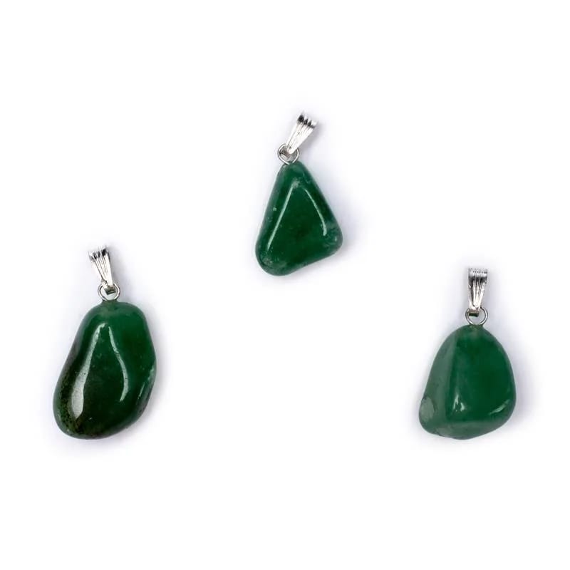 pendant in green aventurine stone