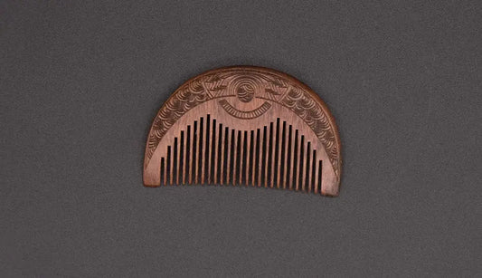A wooden comb inspired by the legend of Baba Yaga