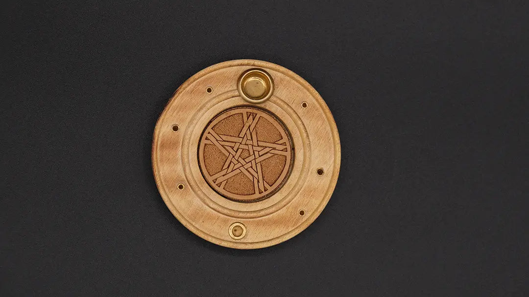 Round Pentacle Incense Burner