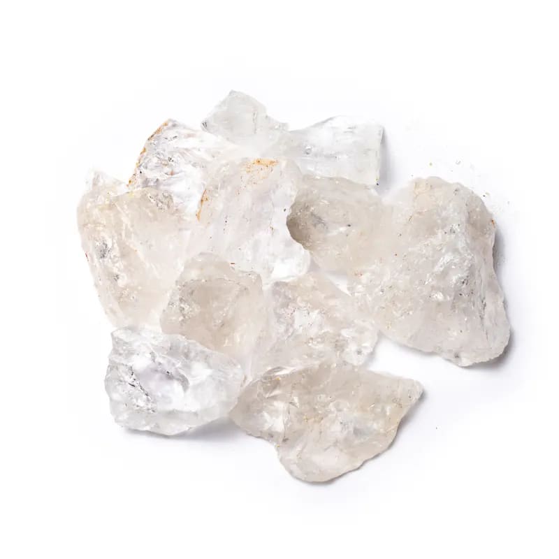 Set of white quartz